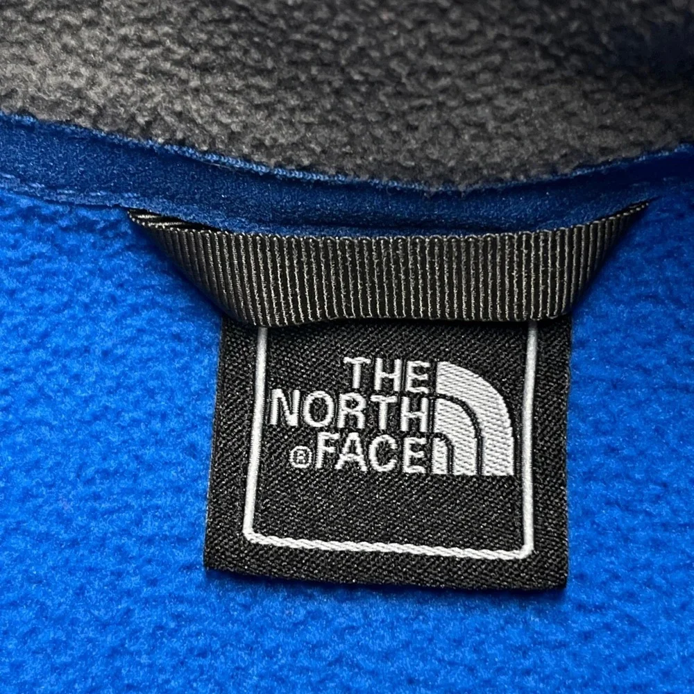 The North Face Fleece Jacket‎ Blue Gray Zip Up Outdoor Hiking Adult Medium pile